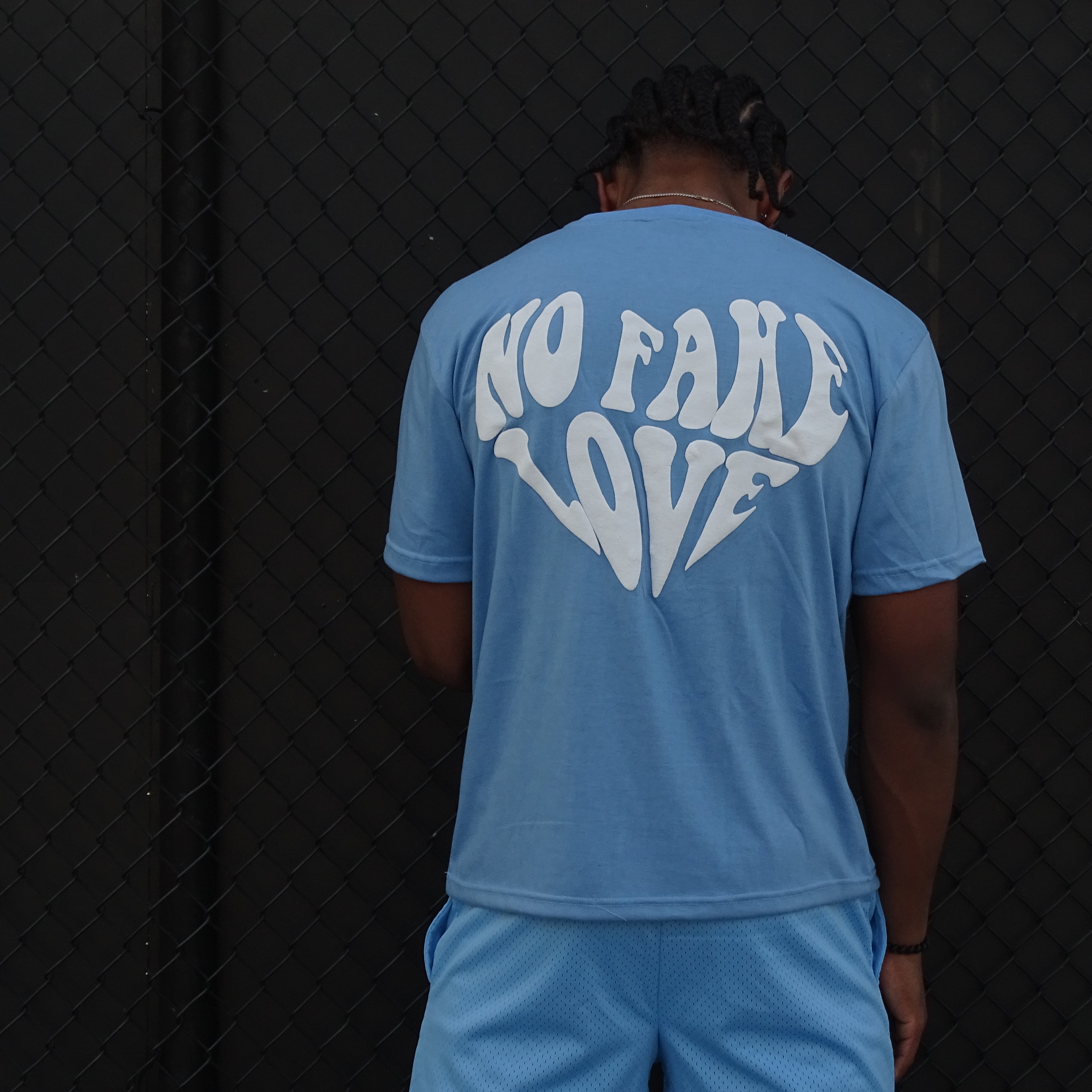 Blue No Fake Love Shirt